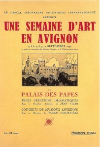 Affiche du premier "Festival d'Avignon", 1947 | 1.bp.blogspot.com