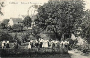 Jambles (Saône-et-Loire) - Colonie de Vacances 1912