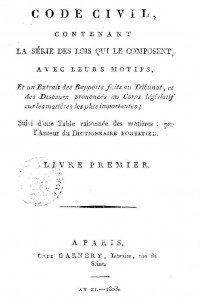 Code Civil, an-XI (1803-1804)
