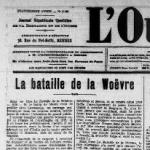 L'Ouest Eclair (Rennes) - une du 17 octobre 1912 - extrait
