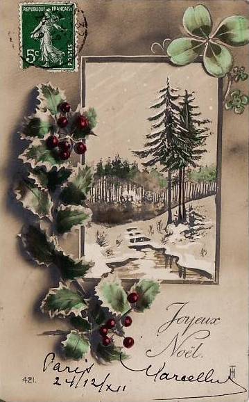 Cartes De Noël Vintage - Pack De 16 Cartes Différentes Avec Illustrations Anciennes Et Charmantes - Joyeux Noël - 3 Formats Disponibles