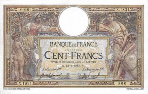 billet de Cent Francs, 24-4-1913, Luc Olivier-Merson